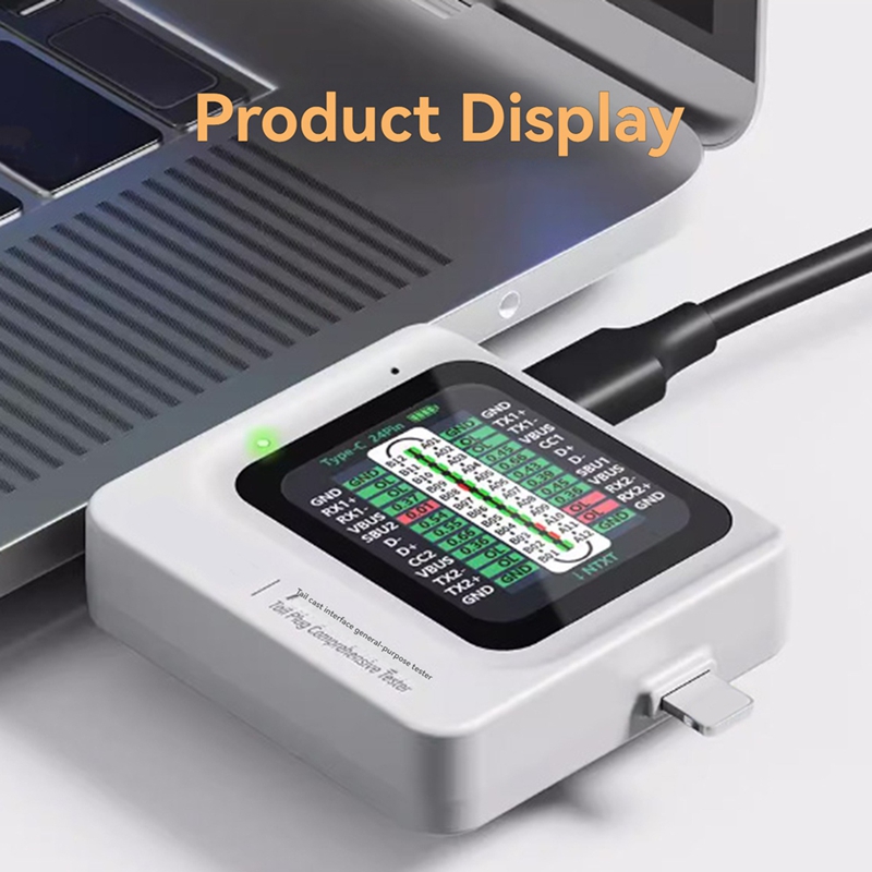 TNS360 โทรศัพท์มือถือปลั๊กที่ครอบคลุมเครื่องตรวจจับ 30V-5A การสแกนอัตโนมัติการตรวจจับ 3-In-1 สําหรับ IOS TEYE-C