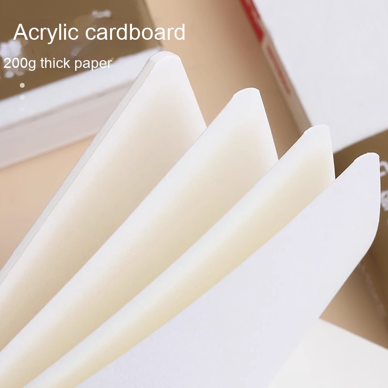 휴대용 그림 책 200g 두꺼운 흰색 골판지 미니 휴대용 수채화 포켓 스케치 책 빈 낙서 그림 책