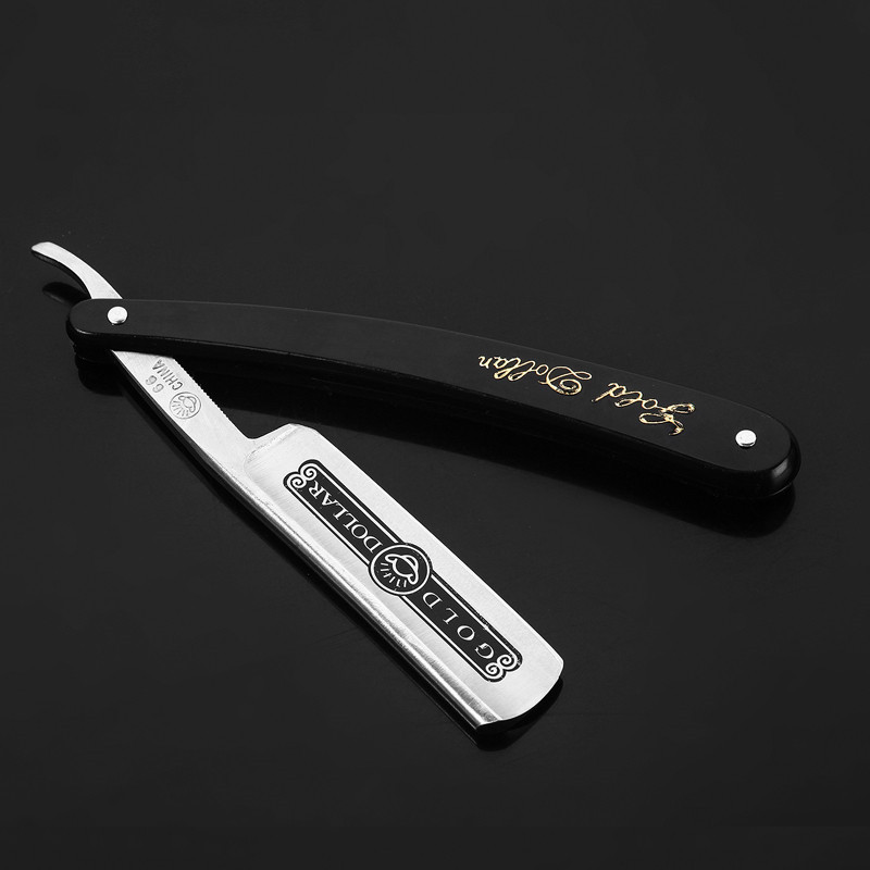 Hairdressing Shaving Razor Sharp Already Straight Edge Stainless Men Steel Folding Shaving Knife Pro Salon Barber Styling Tools