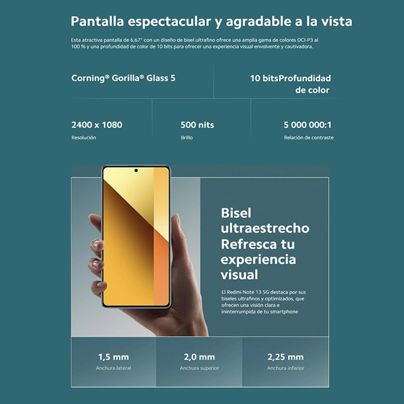 Xiaomi Redmi Note 13 5G 6GB RAM 128GB ROM，NFC,MediaTek Dimensity 6080，120HZ，108MP Camera，33W charging，5000mAh