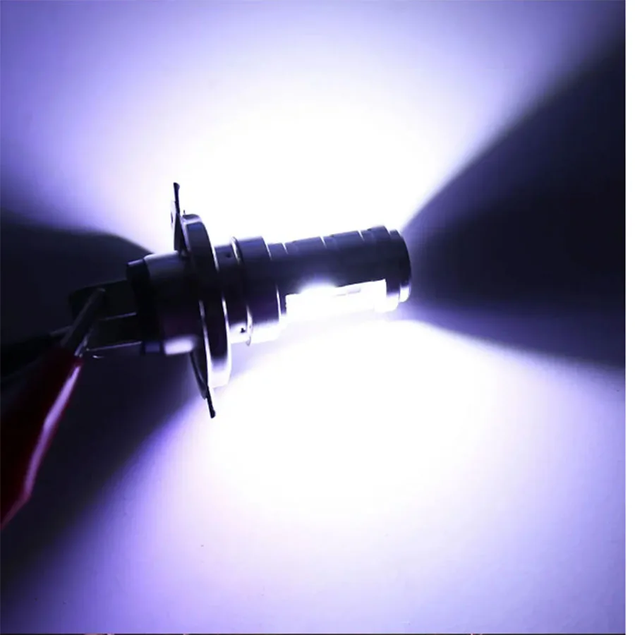 H4/P15D/BA20D 36W LED 2COB bombilla para faro de motocicleta 1400LM 6000K haz de luz Hi/LO