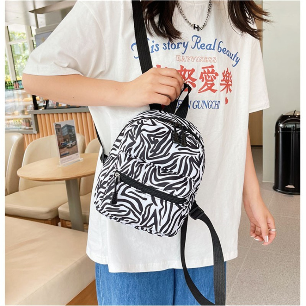 Mochila Escolar de Canvas Pequena para Mulheres, Bolsa de Ombro de Viagem, Mochila Bonito, Mini, Moda