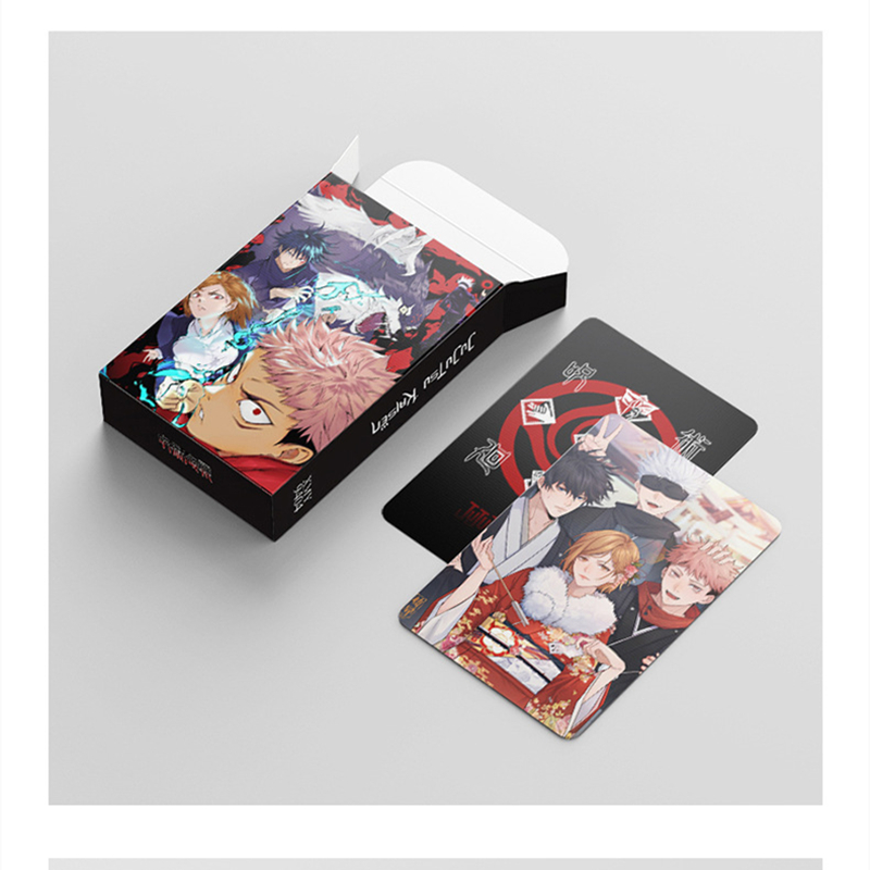 92 pçs/set anime cartão adesivo jujutsu kaisen adesivos lomo cartão de foto para fãs coleção presente crianças brinquedos