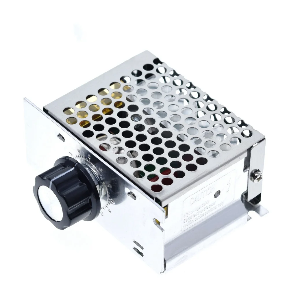 Módulo controlador de velocidad del Motor SCR de 4000W y 220V CA, regulador de voltaje, atenuador de temperatura para horno eléctrico, calentador de agua, luz LED