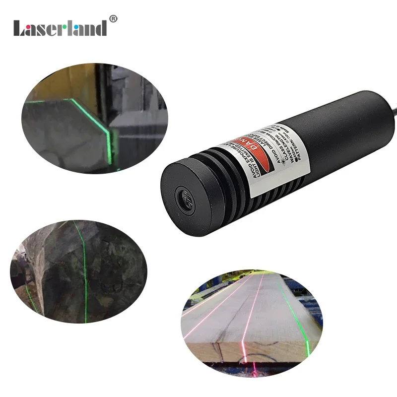 Chống Nước Xanh Laser Dòng Máy Phát Điện Liên Kết Mô Đun Cho Nhà Máy Cưa Đá Cắt Gỗ Chống Bụi 22100 520nm