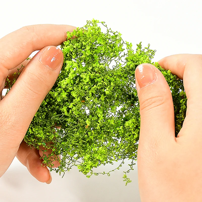 Simulación de hilo de algodón en miniatura, modelo de hojas de vid, materiales de bricolaje, Micro paisaje, plantas de pared, accesorio de diseño, Kits de Diorama