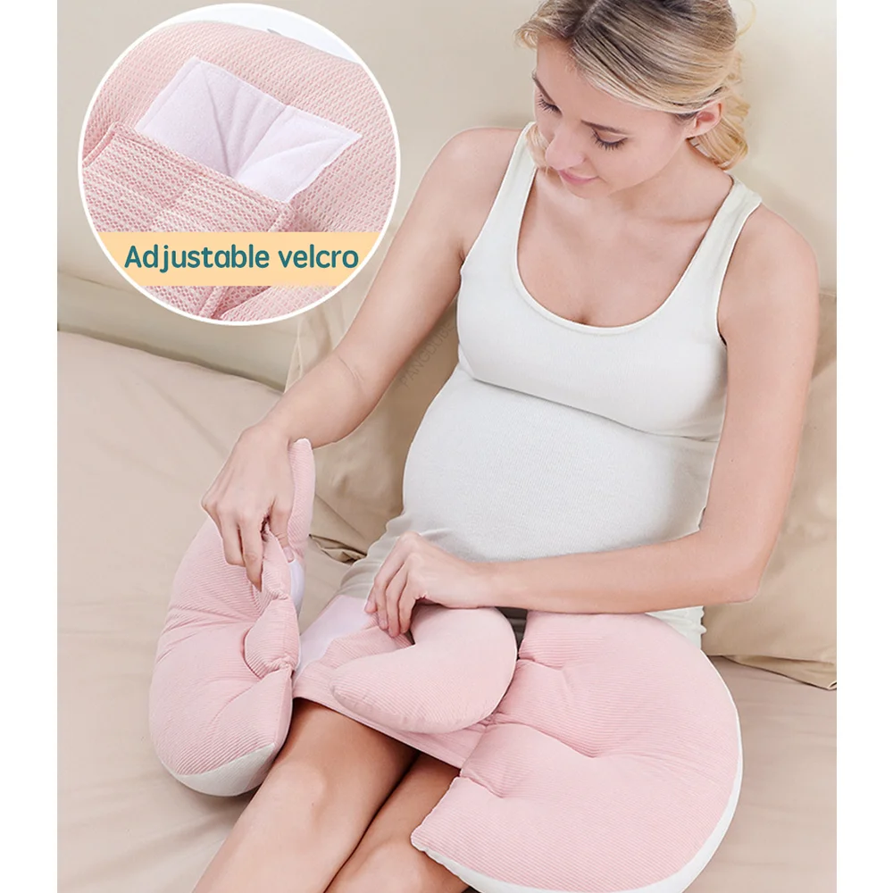 PANGDUBE 妊娠ウエストサポート枕 妊婦用 睡眠抱き枕 ケア 妊娠クッション 長さ調節可能