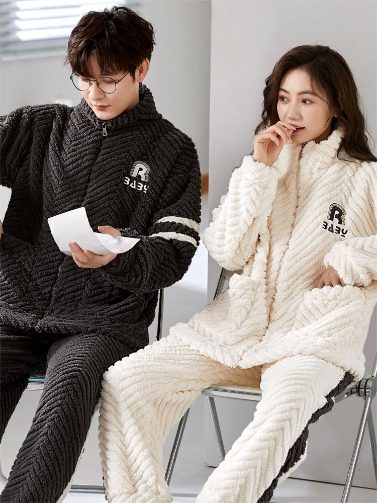 Pijama Conjunto Pareja Pijama para Dormir Pijama para Hombre Conjunto Pareja Pijama para Mujer Pijama Hombre Cálido Invierno Pijama Pour