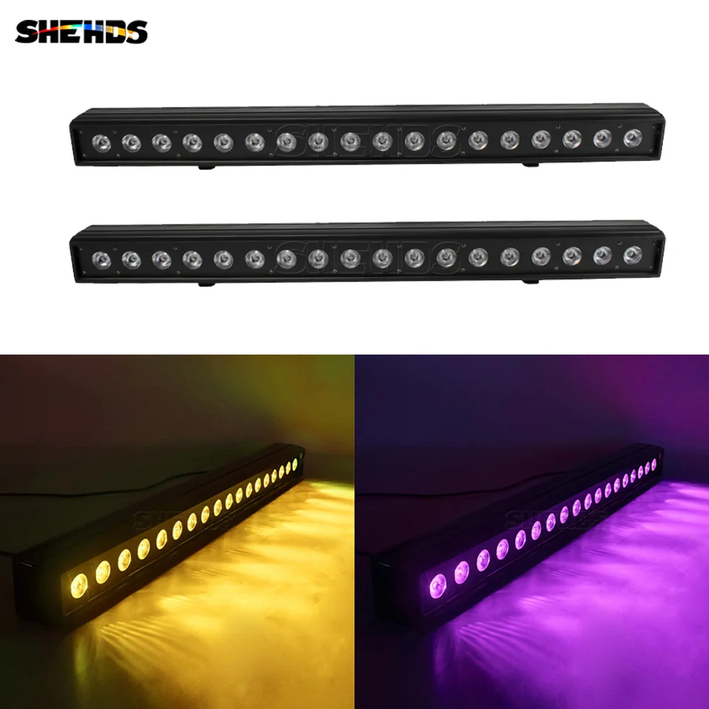 SHEHDS Wall 18x18W RGBWA+UV 6IN1 Wash  Led Bar Light DMX512 for Dj Indoor Stage Effect Stage