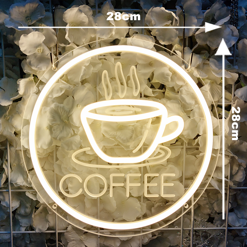 Coffee Neon Sign Neon Coffee Light Shops Restaurant Hotel Wall Window Decorate Signs Usb Cafe Lamp
