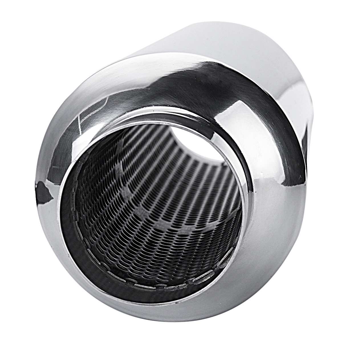 63 ミリメートル 2.5 "車の排気マフラーレゾネーターサイレンサーステンレス鋼マフラー先端排気テールチューブサイレンサーユニバーサル