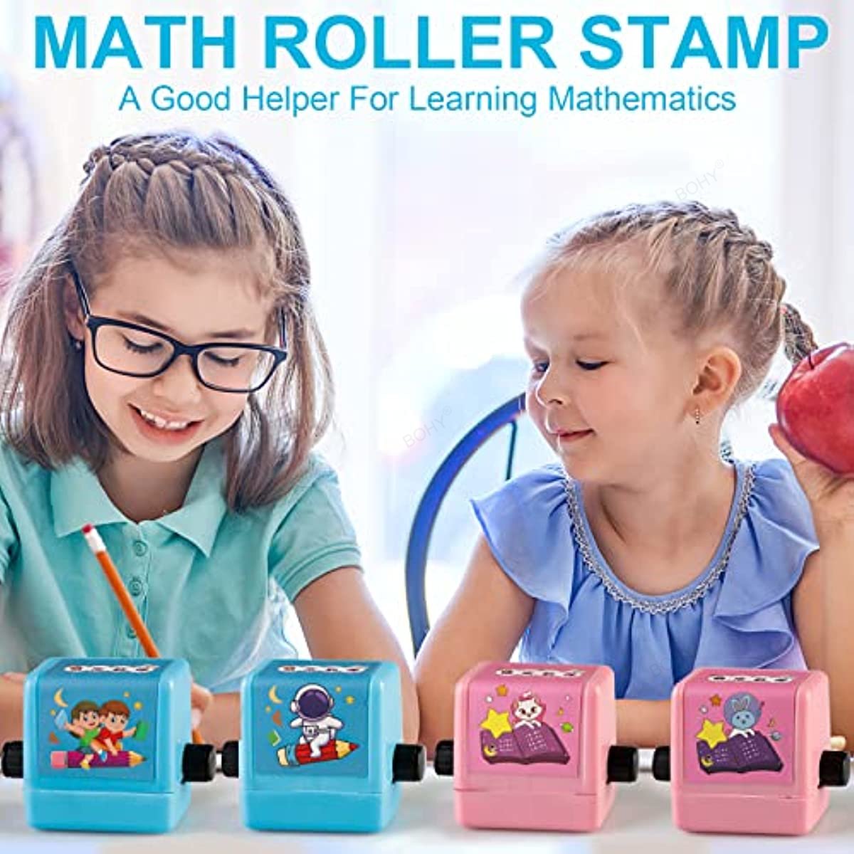 Math Roller Digital Teaching Stamp for Addition Subtraction Multiplication Division Preschool Kindergarten Homeschool Supplies