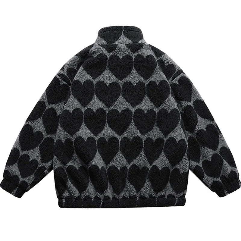 メンズラムズジャケット,冬の新作コレクション,ストリートウェア,原宿,厚手のフリース,M-XXL