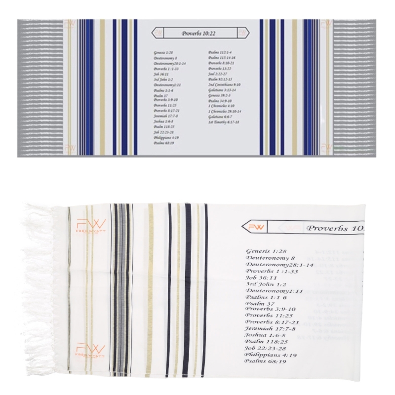 Messianic Tallit Talit Prayer Shawl 71"x20" Muslims Prayer Costume Islamic Scarf Clothes Accessory Head Wrap