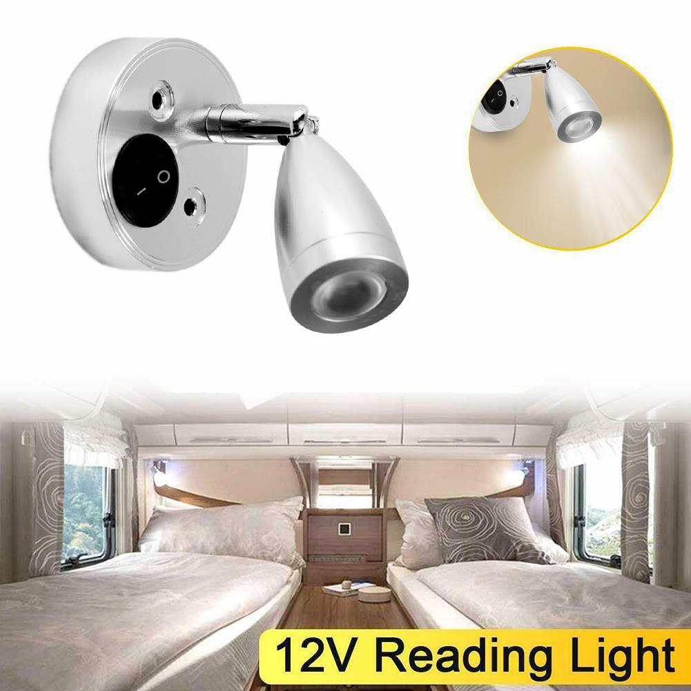 RV インテリア 12 ボルト LED 読書 Led スポットライト調光可能 180 度回転可能なランプボートキャラバンキャンピングカートレーラートラックヨット