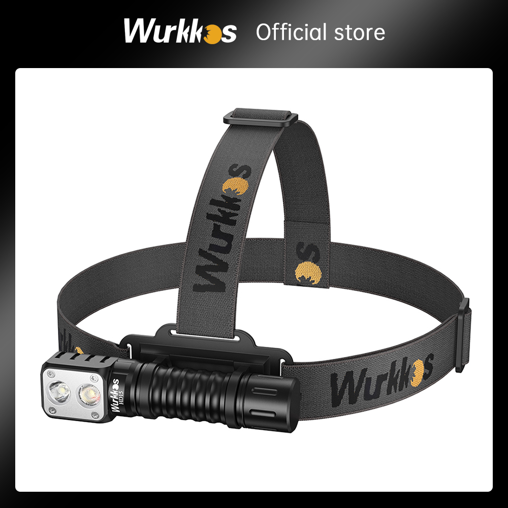 Wurkkos HD15 faro 18650 2A faro recargable 2000lm doble LED LH351D + SST20 USB carga inversa cola magnética senderismo