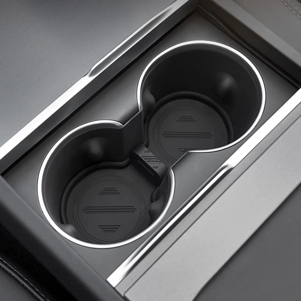 for Tesla Model Y Launch 2025 Model 3 Highland 2024 Console Armrest Storage box Interior Organizer ABS Rubber Pad or Flocking