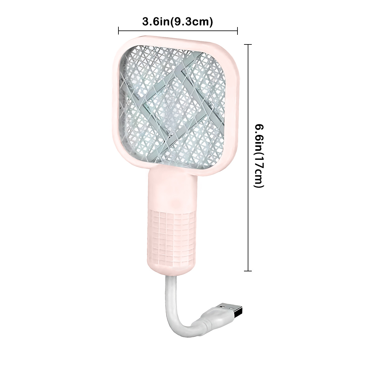 Portable Insect Swat Compact Electric Mosquito Exterminator USB Port UV Lamp Mini Fly Swat For Outdoor Camping Bedroom