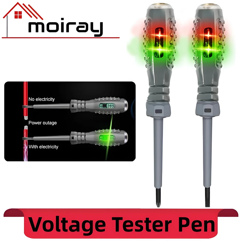 Bolígrafo probador de voltaje portátil, destornillador eléctrico, lápiz de prueba, Detector de potencia de inducción de línea cero, herramientas de prueba de voltímetro
