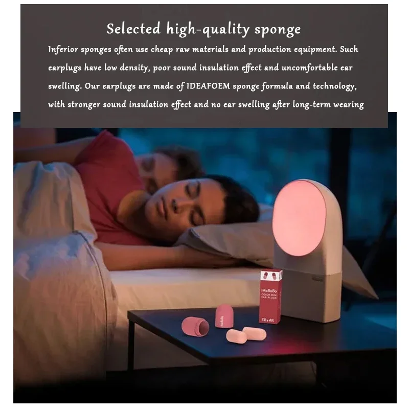 กันเสียง Sleeping ปลั๊กอุดหูปลั๊กอุดหูสําหรับ Sleep พิเศษ Mute Soft Slow Rebound นักเรียน Anti-Noise Protection Anti Ronco ปลั๊กอุดหู