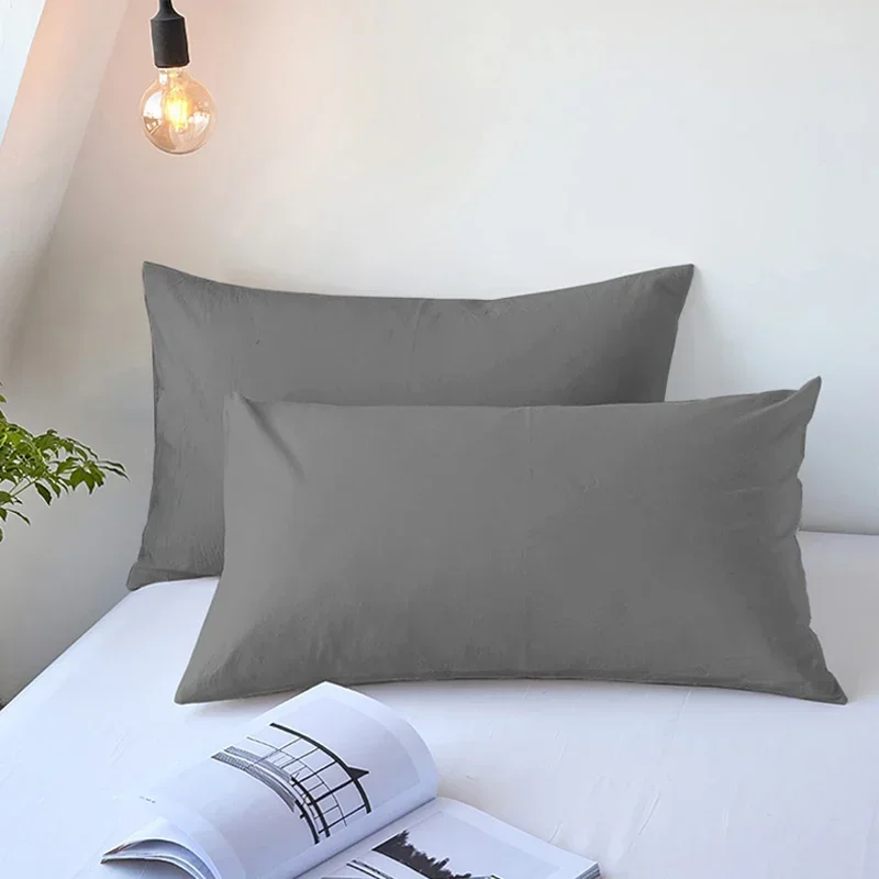 2 peças fronha escovada, fronha macia respirável, capas de almofada de qualidade premium para decoração de casa de sofá de quarto, sem travesseiro