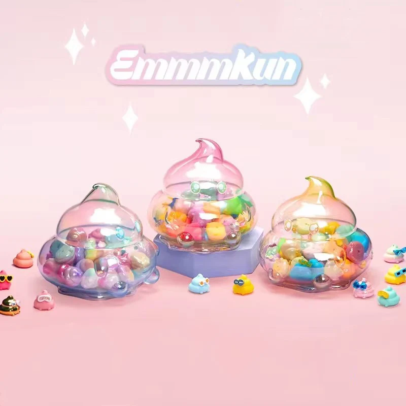 EmmmKun Colorful Party Storage Cans Series Blind Box Storage Action Figure Jar Container with Lid Mystery Box Toy Halloween Gift