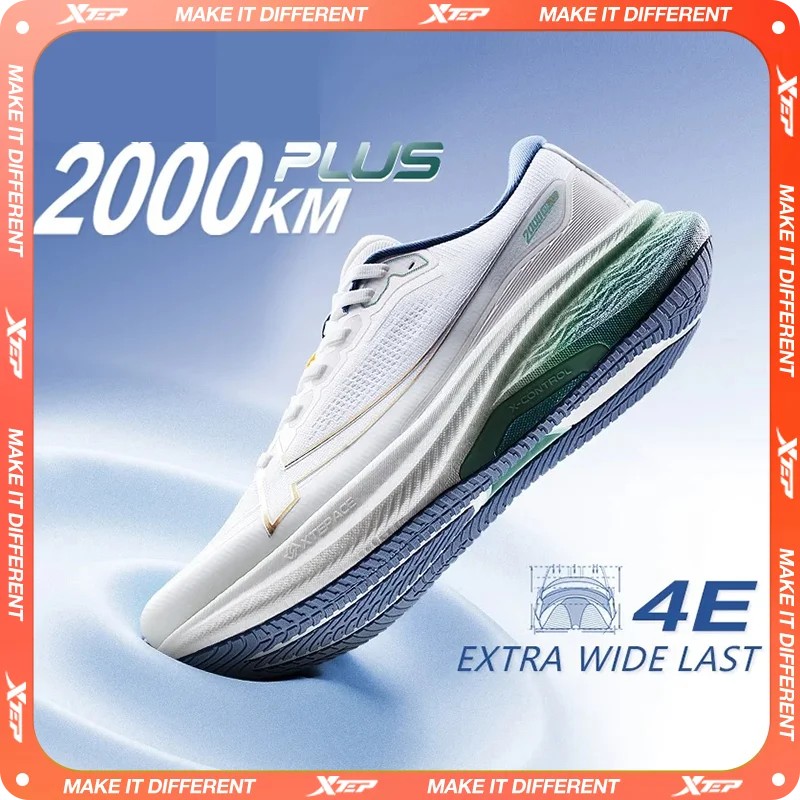 Xtep 2000 km Plus Loopschoenen 2025 Nieuwe Lente Lichtgewicht Antislip Slijtvaste Heren Training Jogging Sneakers 875319110001
