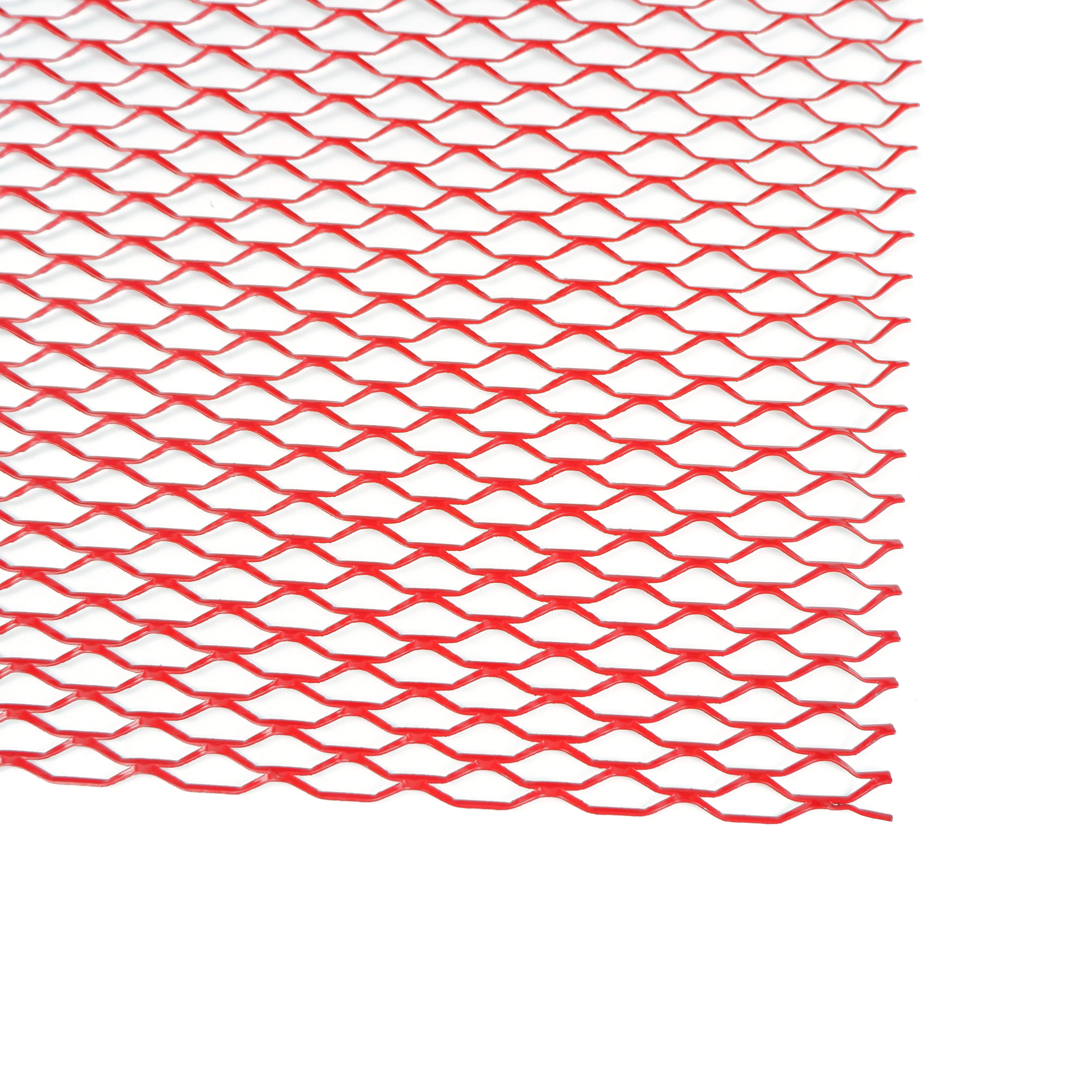 100 × 33 センチメートルアルミレーシングカーバンパーグリルグリルメッシュネットベントブラックシルバーレッドブルーチューニングユニバーサルプロテクター家庭菜園