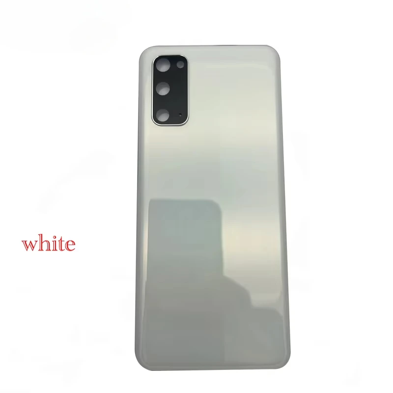 Para Samsung Galaxy S20 Plus / S20 Ultra G980 G985 cubierta trasera de batería Panel de vidrio 3D S20 carcasa de puerta trasera lente de cristal de cámara
