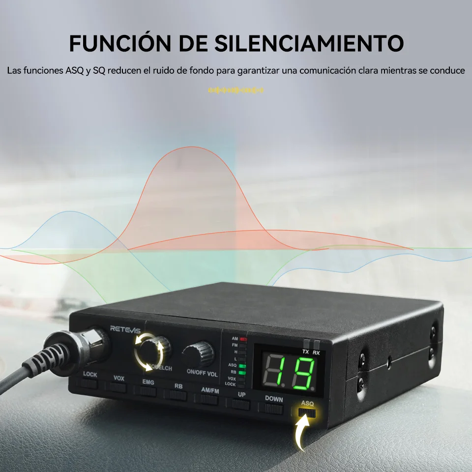 Retevis MB62 CB Radio 27Mhz AM/FM comunicador portátil para coche móvil Radios de largo alcance canal instantáneo 9/19 para camiones