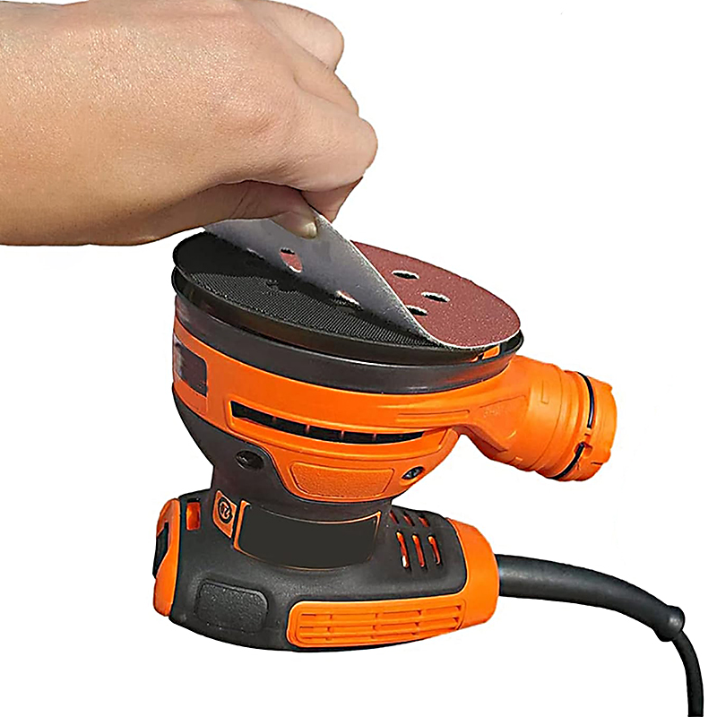 Conjunto de lixa 5 polegadas 8 furos 125mm disco de moagem de metal para carpintaria ferramenta de polimento abrasivo 40/80/120/1000/2000 discos de lixa de grão