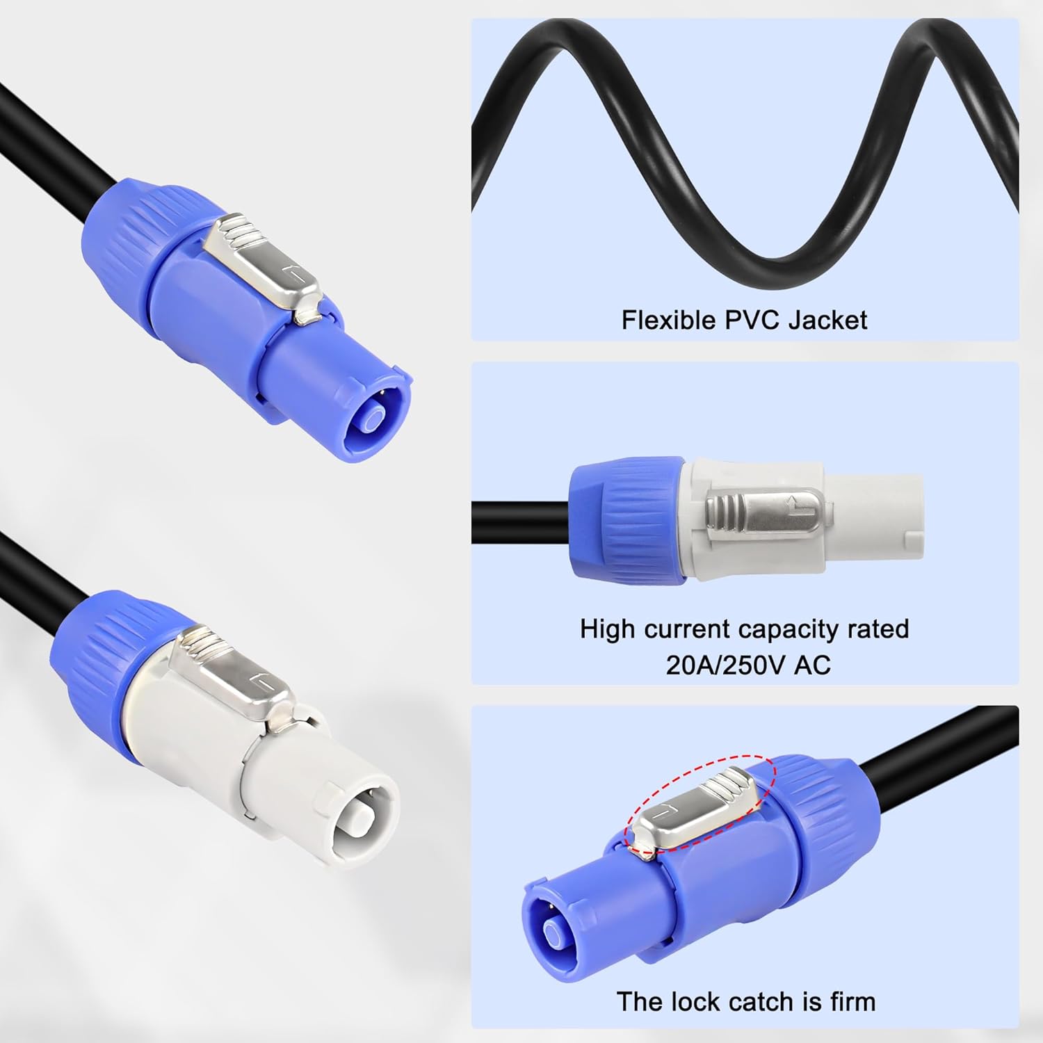 1 メートル 2 メートル 3 メートル AC 電源ケーブルビーム移動ヘッドライトビーム 5R/7R 移動ヘッドライト延長パワーコンケーブル