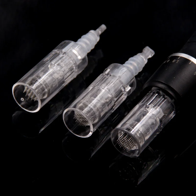 5/10/100/500pcs DermaPen Cartucho de Agulha Cuidados com a Pele 9/12/24/36/42 Nano Tip Cartucho de Micro-agulha Para N2 M5 M7 MYM E30 Derma Pen