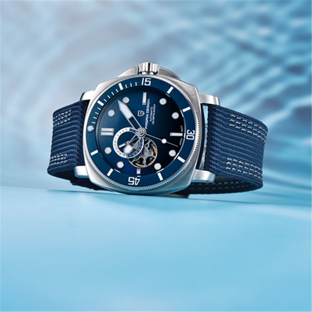 Reloj mecánico deportivo de marca PAGANI para hombre, reloj de 200M resistente al agua, reloj masculino, 2024 nuevo
