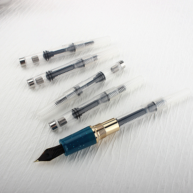 10 шт., сменные картриджи для перо, чернила, преобразователя, насоса, черные