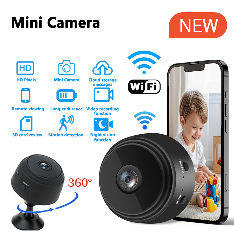 1080p hd mini câmera wi fi monitor do bebê segurança interna vigilância visão noturna filmadora ip cam gravador de vídeo áudio