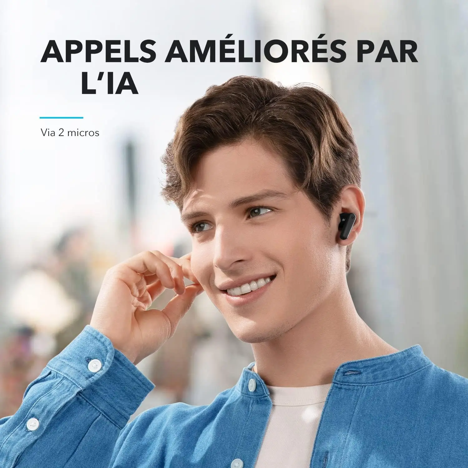 Soundcore by Anker R50i Wireless Bluetooth Headphones In-Ear, 10 mm Driver, Bluetooth 5.3, Adjustable EQ, 30 Hours Playtime