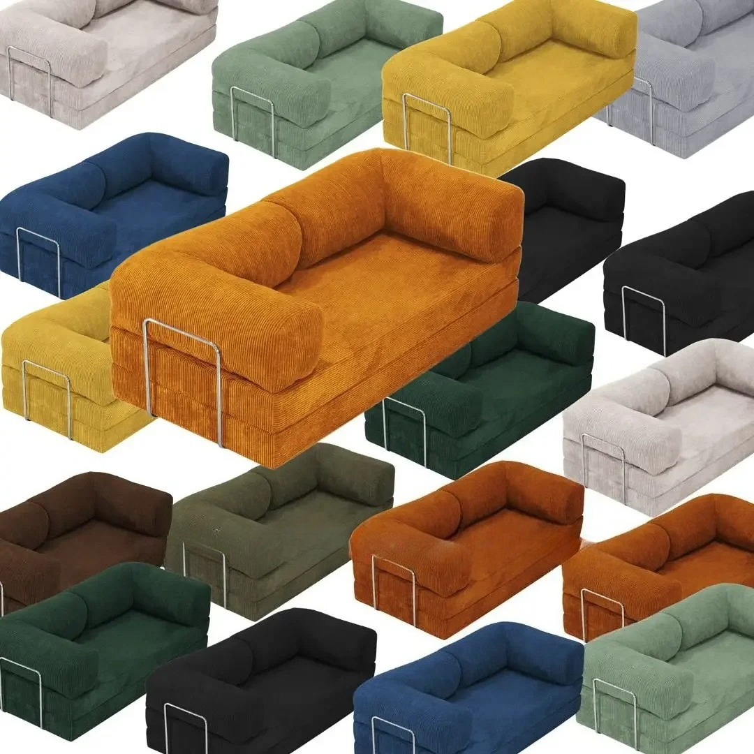 Modern Minimalist Modular Living Room Multiple Orientation Sectional Vacuum Pack Compressed Sofa Fabric Set Compression Couch