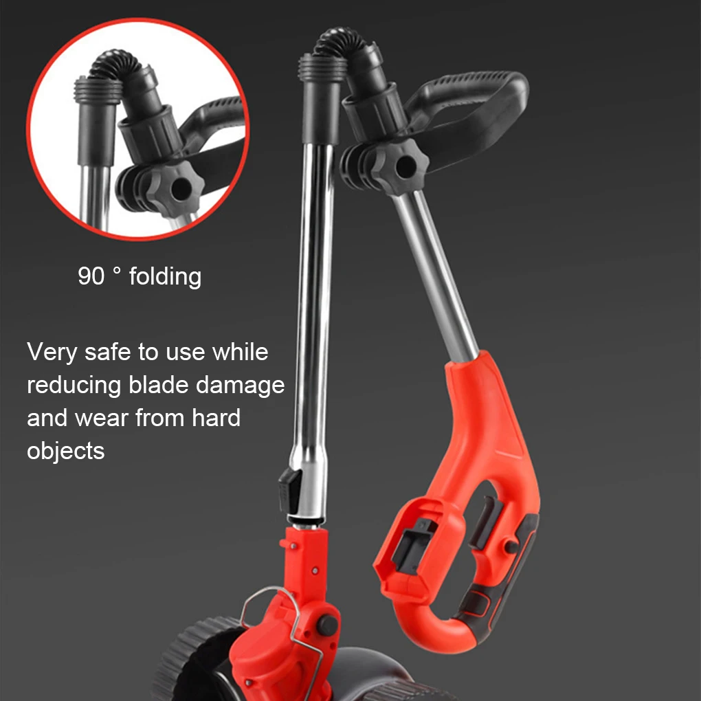 Portable 8kg Grass Trimmer Cordless Weed Wacker Battery Operated For Small Machines More Reliable Wheel type