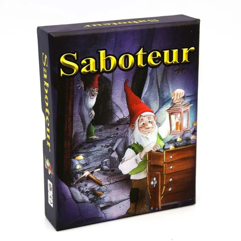 ภาษาอังกฤษ Saboteur Board การ์ดเกมตารางเกมกระดานตลกการ์ดเกมสําหรับครอบครัว Party Dwarf Gold Mine ขุด Miner Board เกม