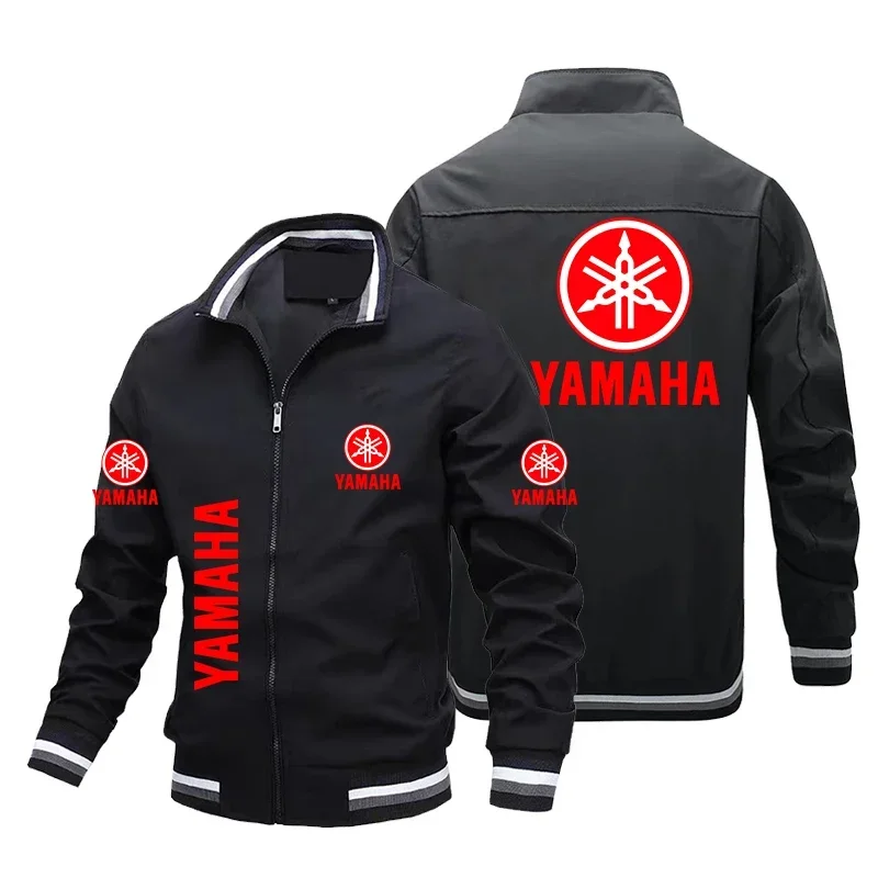 2025 novo verão masculino yamaha logotipo impresso jaqueta personalizada moda motocicleta motociclista jaqueta bomber roupas masculinas casacos
