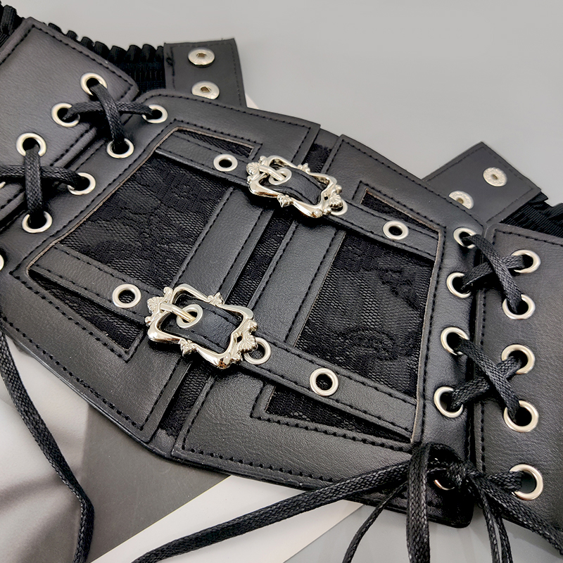 Elastische Plus Größe Spitze Korsett Gürtel für Frauen Breite Stretch Cummerbunds Weibliche Goth Punk Kleid Korsett Gürtel Braun Weiß Bund