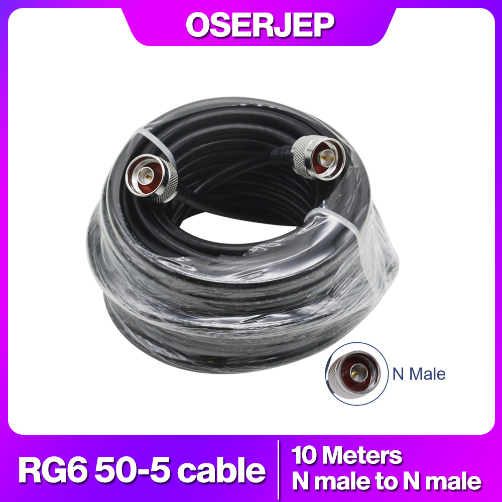 Cable Coaxial 50-5 RG6 50ohms para 2g 3G 4G 900 1800 2100 repetidor boster de señal yagi log omni antena de techo divisor de potencia