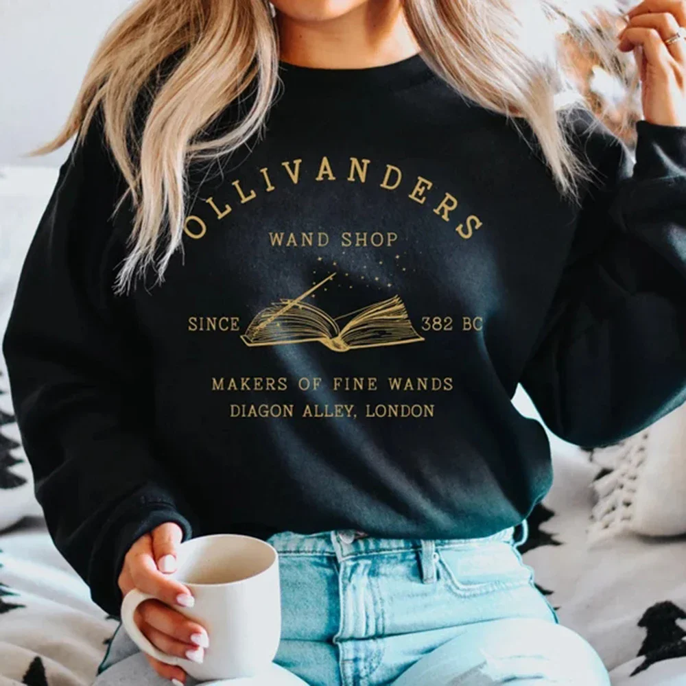 Sudadera Wizard Book Shop, suéter HP, sudaderas con capucha Magic Wizard, sudaderas de manga larga para mujer, jersey de libro Nerd, sudadera con capucha de regalo para seguidores