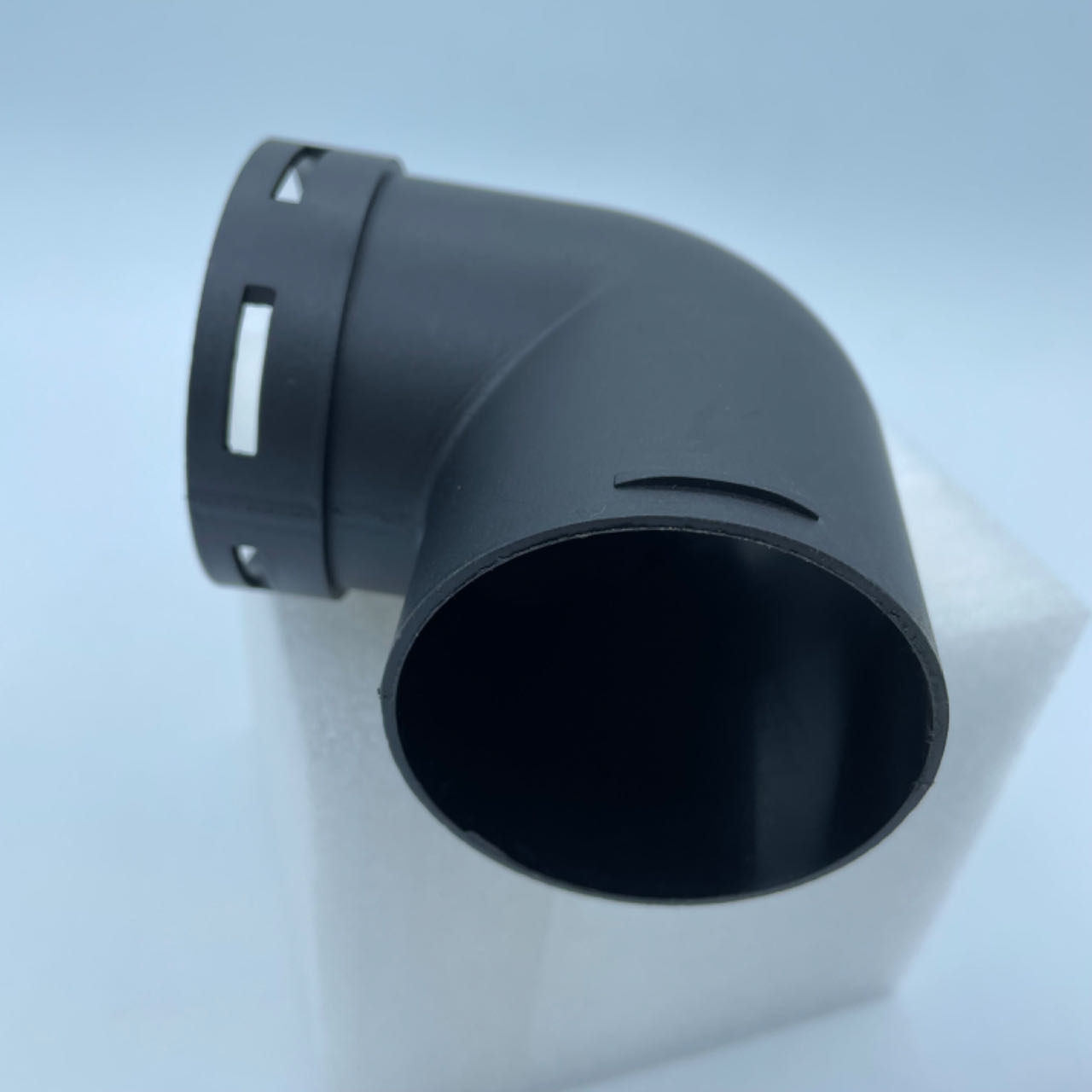 75 ミリメートルパーキングヒーター温風ダクトパイプエルボ出口コネクタ黒プラスチック交換アクセサリー車のトラックバンキャンピングカー用