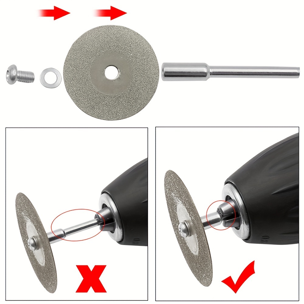 12pcs Mini Diamond Cutting Disc Set - Enhance Your Rotary Accessories With Circular Saw Blades, Abrasive Grinding Wheels & More!