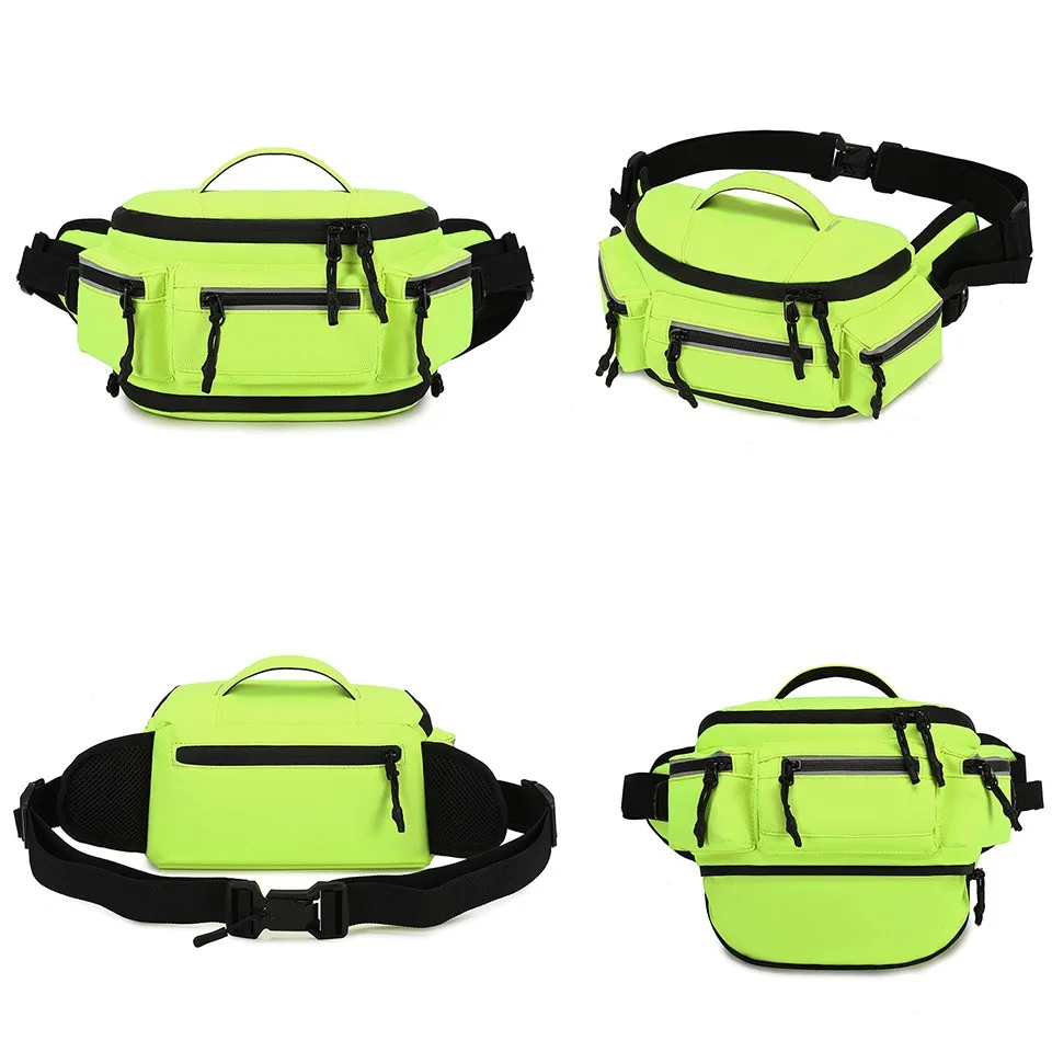 Riñonera funcional impermeable con múltiples bolsillos Unisex para accesorios de motocicleta, bolsos de hombro para viajes al aire libre, escalada y Camping