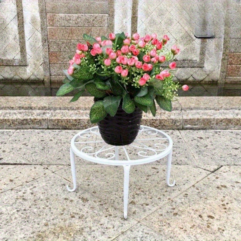 Suporte alto para plantas, suporte para vaso de flores de metal, ferro fundido resistente, suporte alto para vaso de flores vintage, planta interna e externa