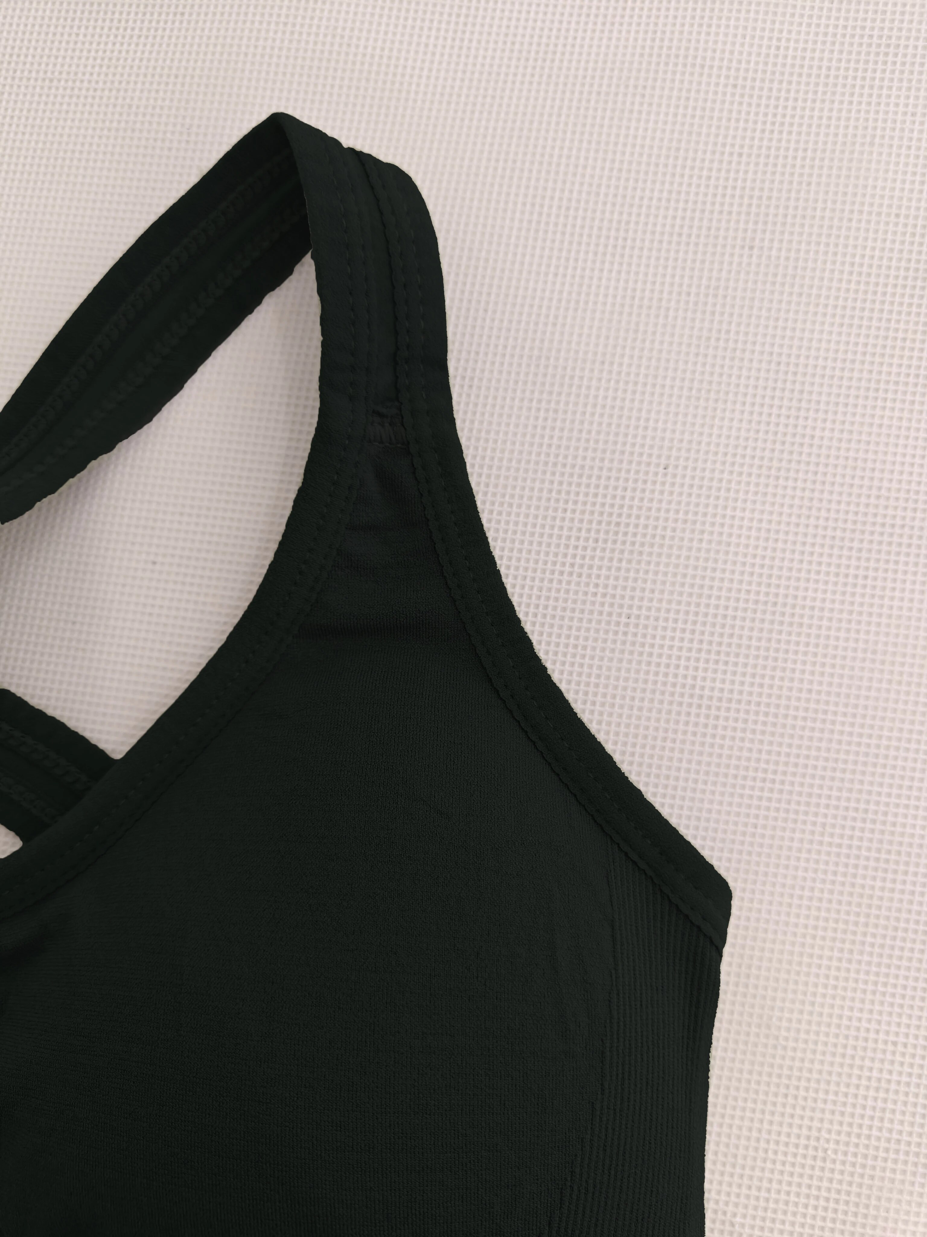 Sutiã esportivo sem costura confortável e respirável push up para ioga @ W4