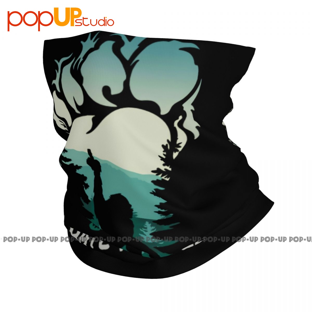 Bigfoot Mittelfinger Fußabdruck Ich hasse Menschen Camping Hals Gamasche Bandana Schal Gesichts maske